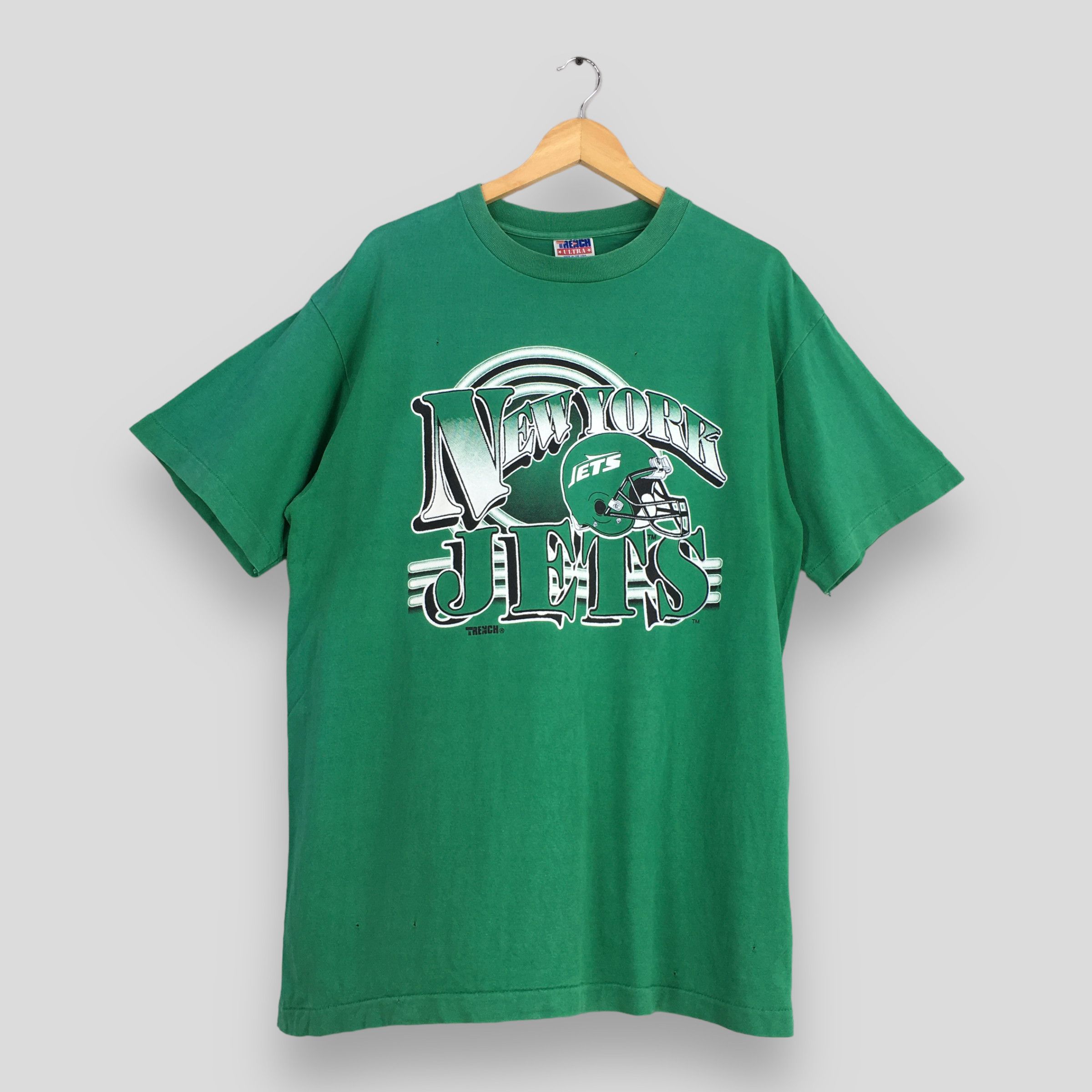 NFL Vintage 90's New York Jets NFL Rugby Green T shirt XL Size US XL / EU 56 / 4 - 1 Thumbnail