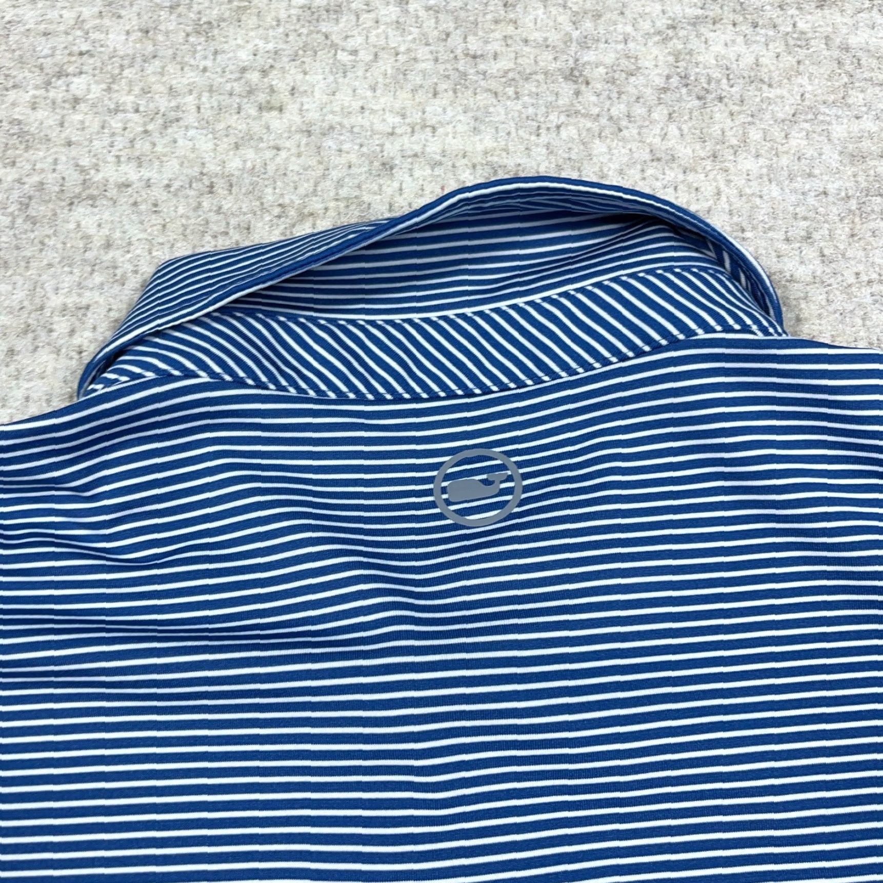 Vineyard Vines Vineyard Vines Polo Shirt Men Large Blue Striped Performance Wicking Colorblock Polo Shirt Men Large Blue Striped Colorblock Size US L / EU 52-54 / 3 - 4 Thumbnail