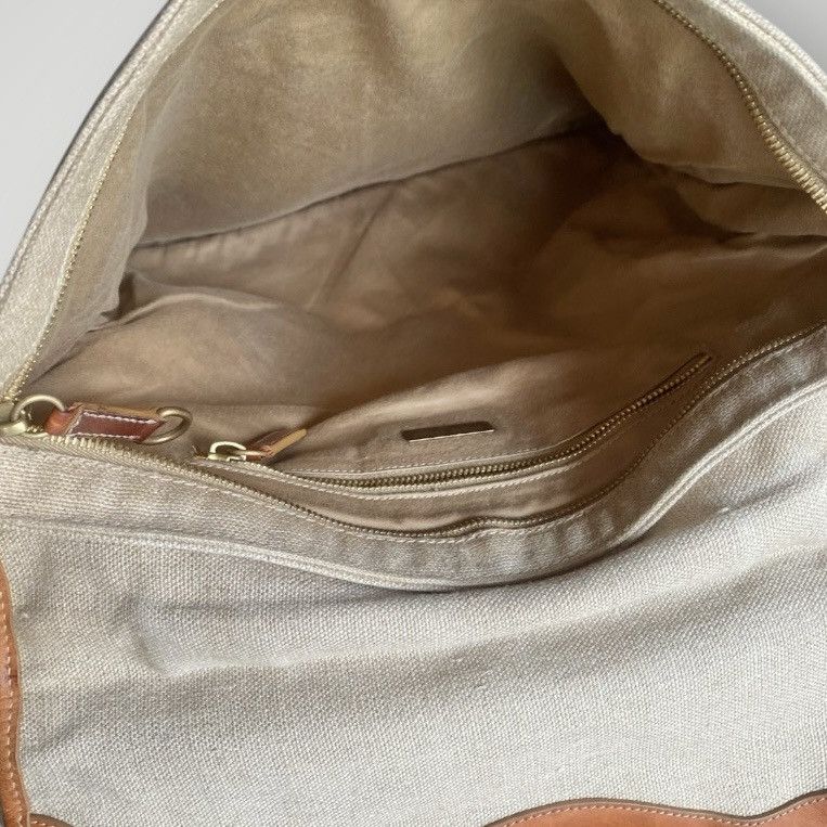 Miu Miu Vintage SS04 Runway Bamboo Handle Canvas Bag Size ONE SIZE - 4 Thumbnail