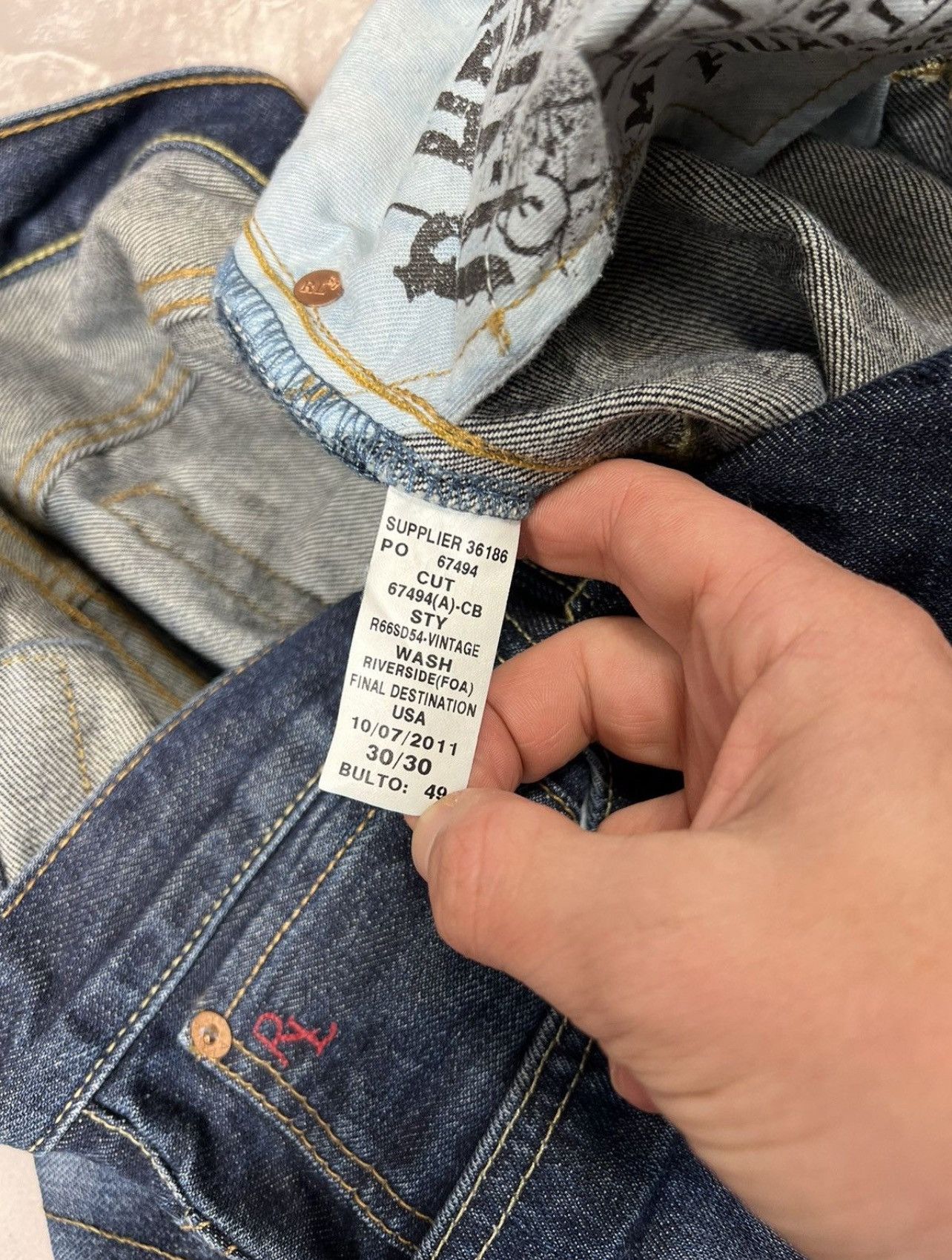 Vintage Vintage Denim Supply Ralph Lauren Denim Jeans Size US 30 / EU 46 - 13 Thumbnail