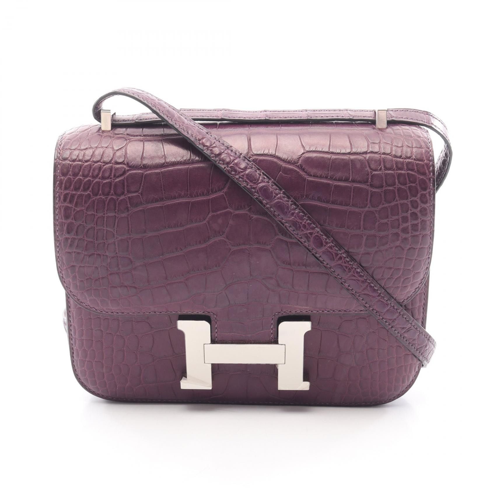 Hermes Hermes Hermes Constance3 Mini Alligator Matte Shoulder Bag Leather Shoulder Bag Z(2021) DUTY FREE for USA Size ONE SIZE - 1 Thumbnail