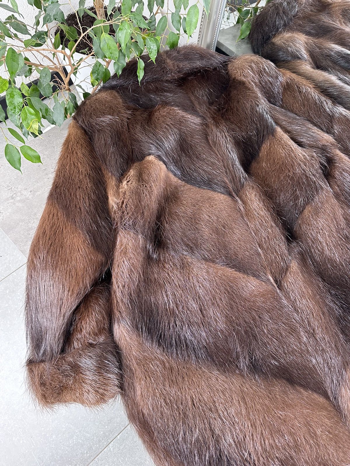 Japanese Brand Vintage Natural Fur Coat Size M / US 6-8 / IT 42-44 - 8 Thumbnail