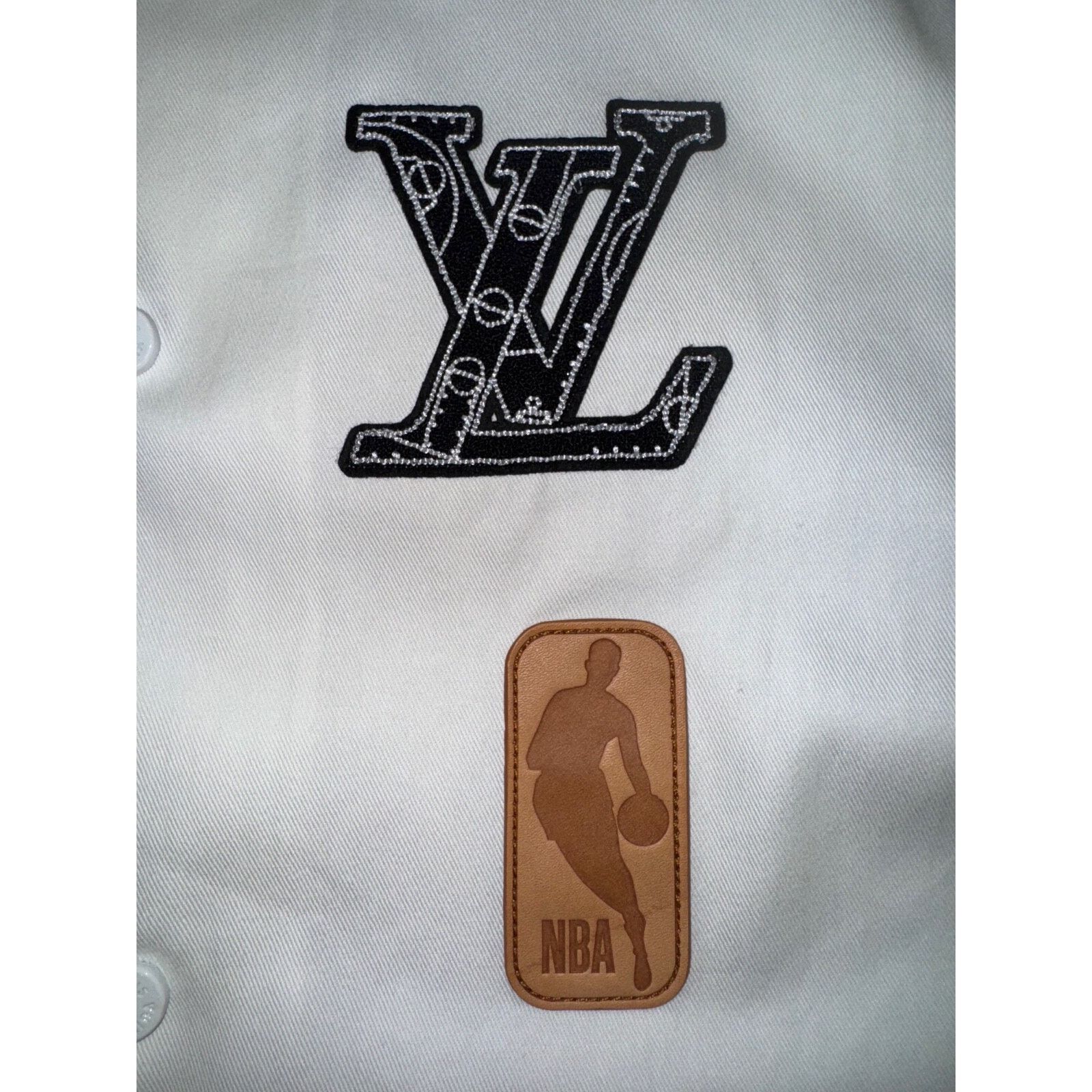 Louis Vuitton Louis Vuitton LV NBA Basketball SS Shirt Short Sleeve Button Size US L / EU 52-54 / 3 - 8 Thumbnail