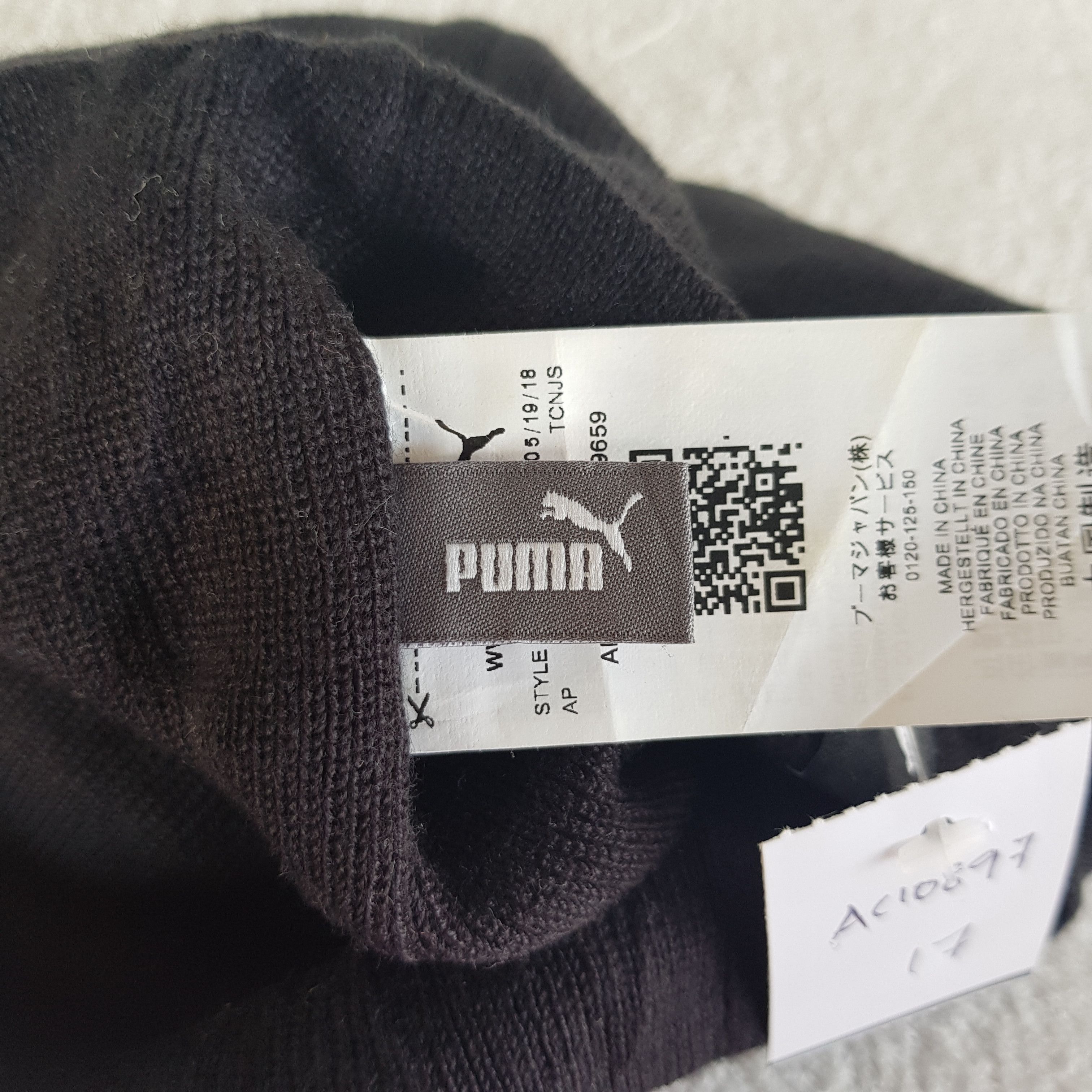 Puma Vintage Puma Beanie Fair Isle Ribbed Knit Snow Caps Hats. Size ONE SIZE - 9 Thumbnail