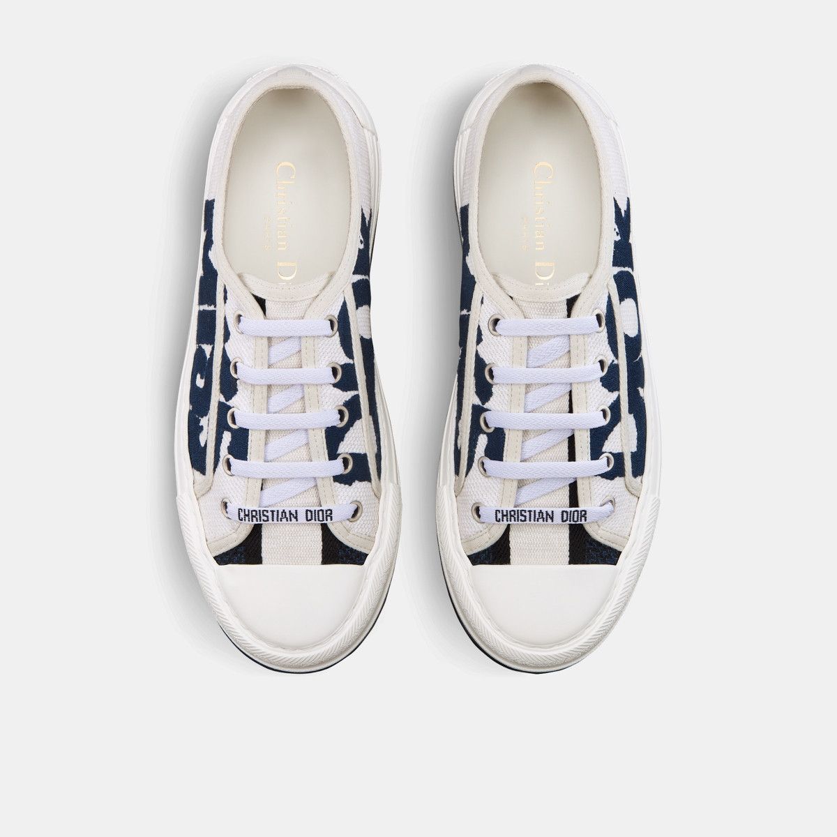 Dior o1bcso1str0226 Walkin Platform Sneaker in White/Deep Blue Size US 5 / IT 35 - 3 Thumbnail