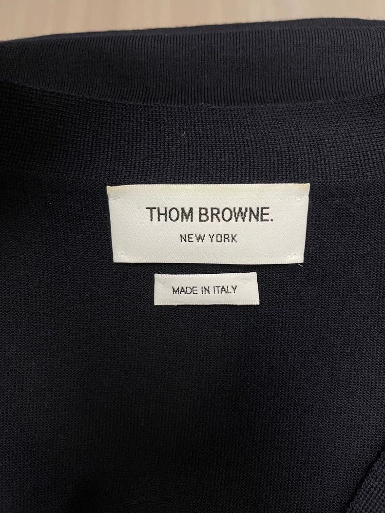 Thom Browne Thom Browne size4 Blue and green wool sweater Size US XL / EU 56 / 4 - 6 Thumbnail