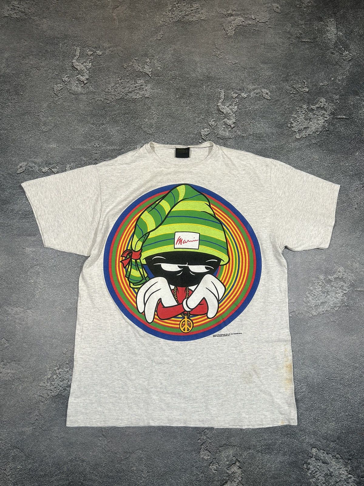 Vintage × Warner Bros Vintage 1993 Marvin the Martian T shirt cartoon rare Size US L / EU 52-54 / 3 - 1 Thumbnail