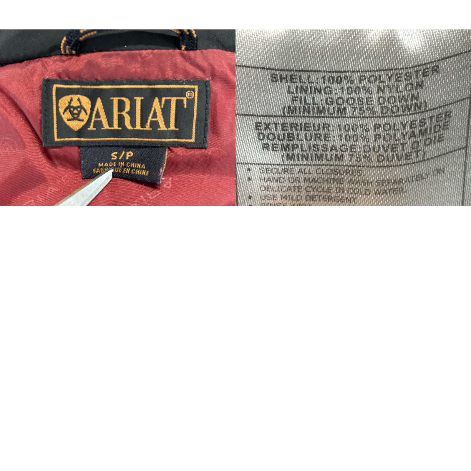 Ariat Ariat Goose Down Puffer Jacket Women’s Small Black Full Zip Western Logo Jacket Size S / US 4 / IT 40 - 8 Thumbnail