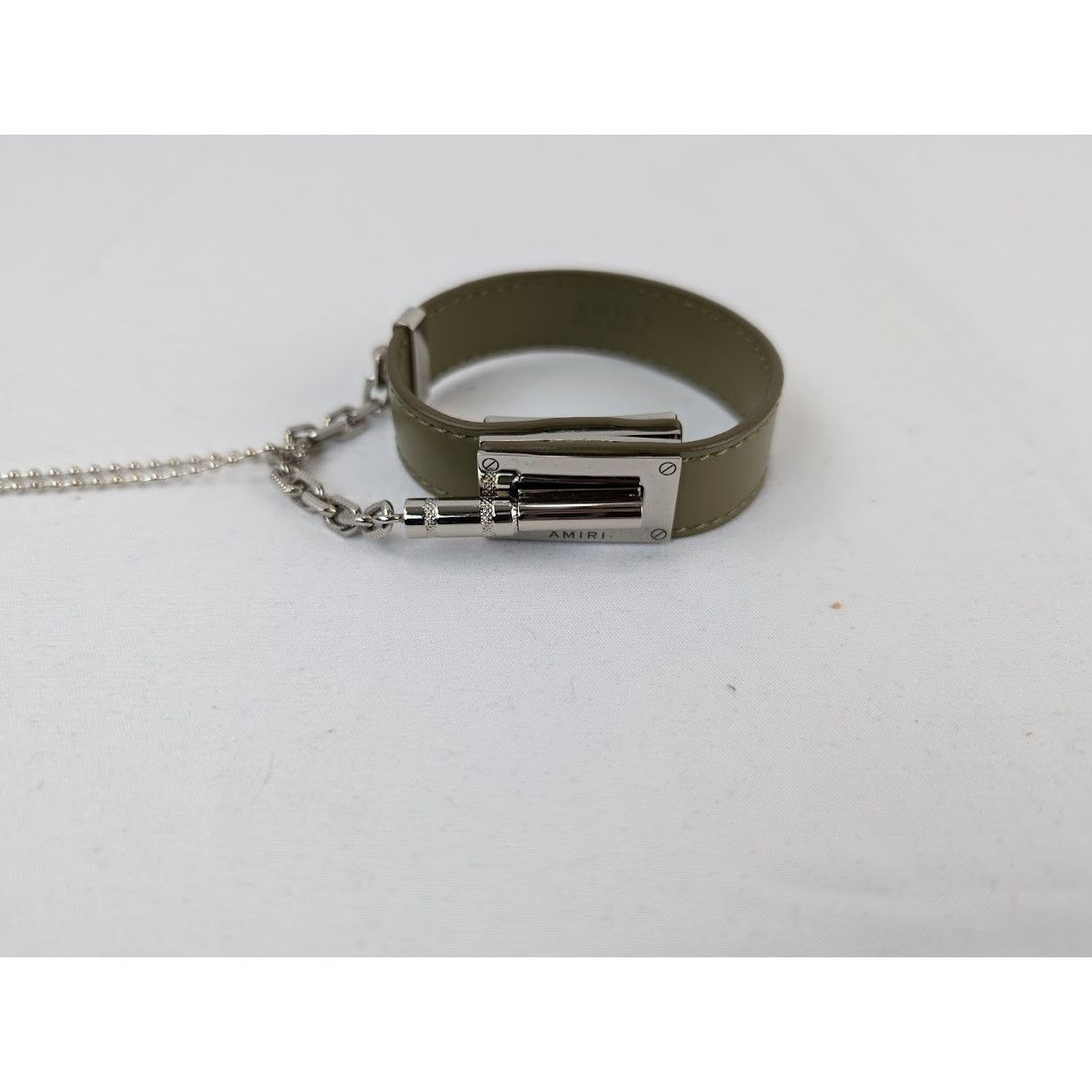 Amiri o1rshd1 Q:2 / Size: OS / Pebbled Jax Bracelet Military Green Size ONE SIZE - 3 Thumbnail