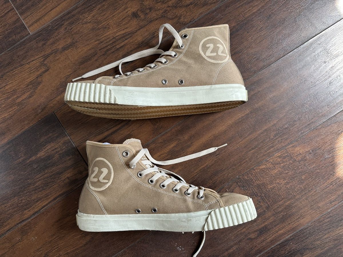 Maison Margiela Maison Margiela 44 / US 11 Tabi High Top Brown Sneakers Size US 11 / EU 44 - 4 Thumbnail
