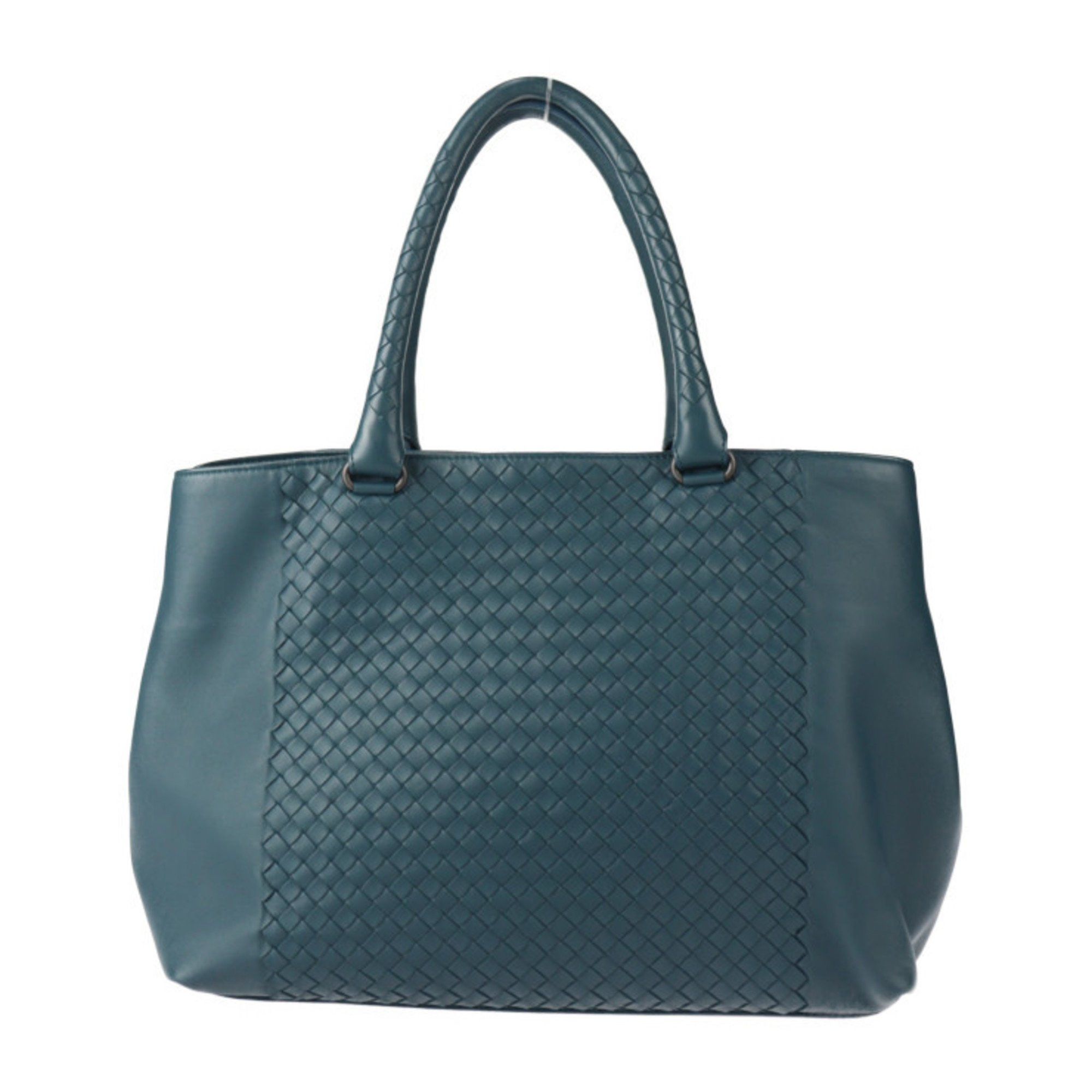 Bottegaveneta Bottega Veneta Intrecciato Tote Bag 428331 Lamb Leather Pacific Aged Blue Shoulder 2427063010142R1, Women's