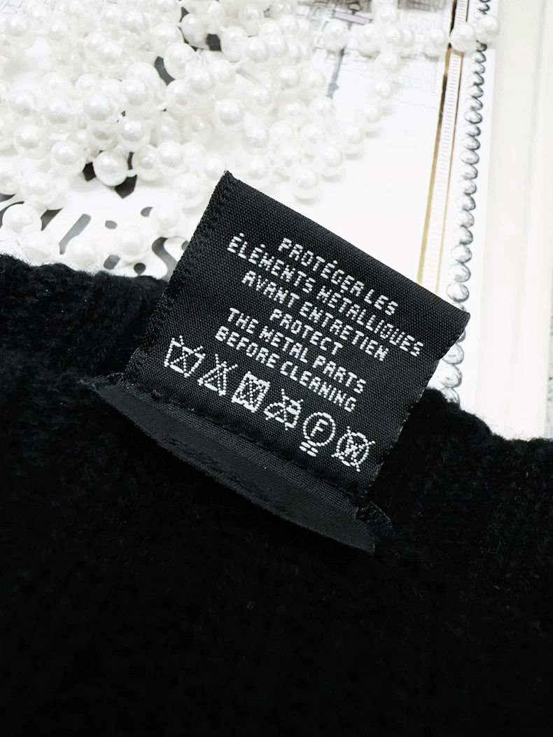 Chanel Chanel 24B popular black bow cashmere knitted cold hat Size ONE SIZE - 8 Thumbnail