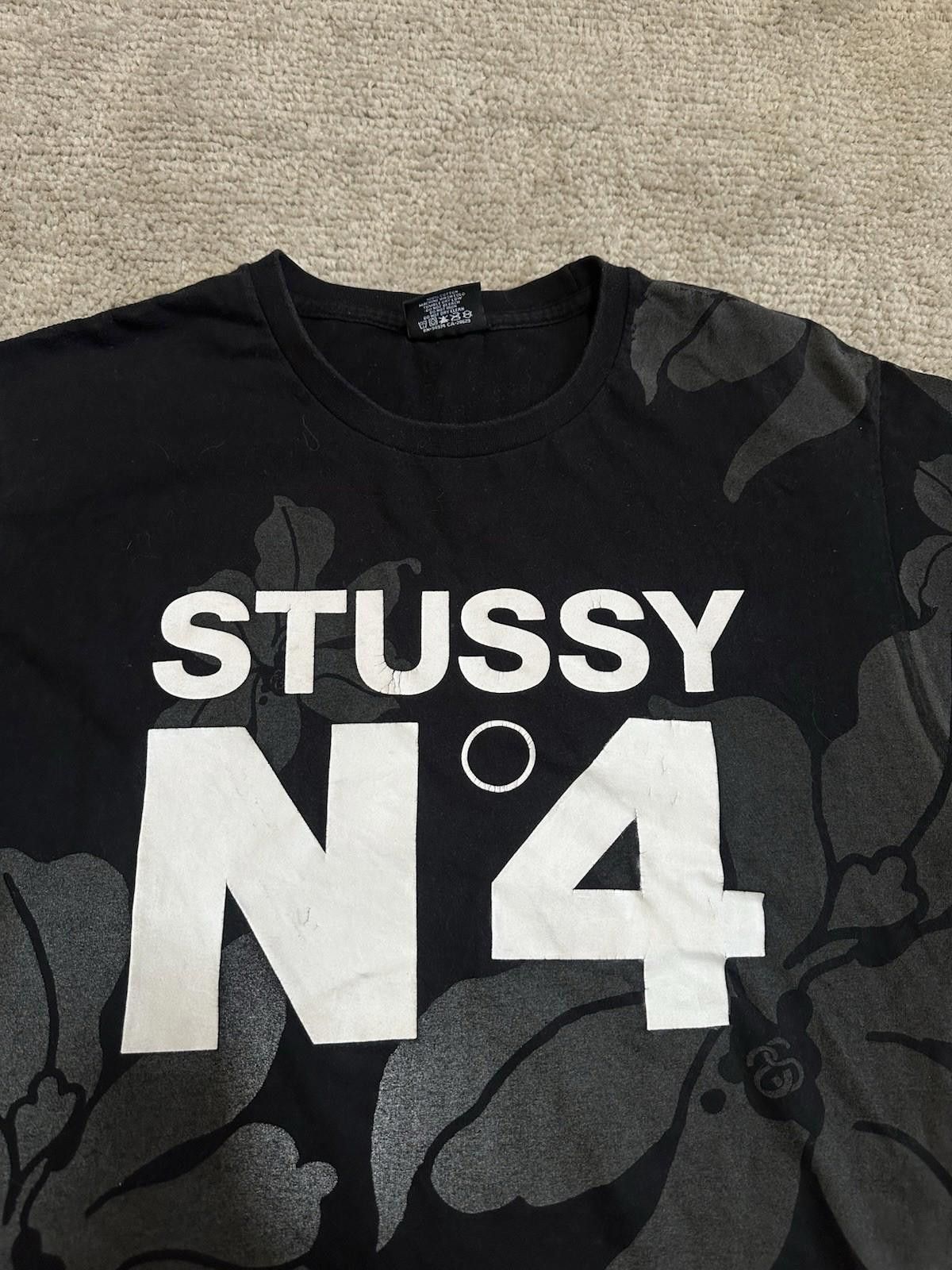 Stussy Stussy 'No4' Reflective Flowers T-Shirt Men's Size M Size US M / EU 48-50 / 2 - 4 Thumbnail