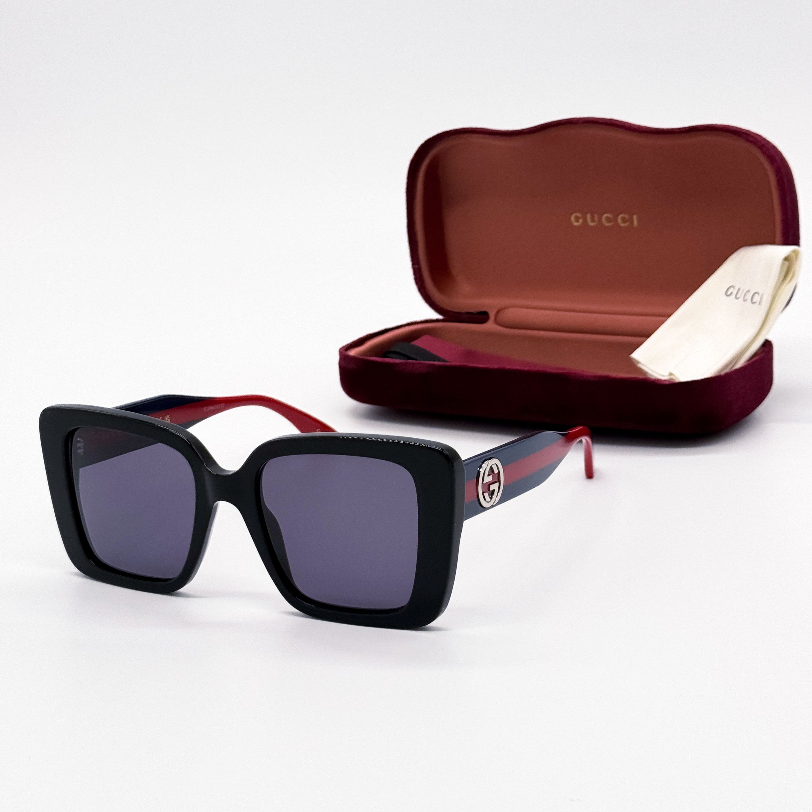 Gucci NEW GUCCI GG1861S 004 WOMEN SHINY BLACK SUNGLASSES GUCCI Size ONE SIZE - 2 Thumbnail