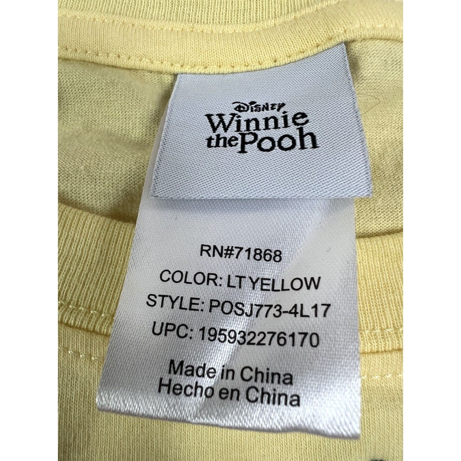 Disney Disney Winnie The Pooh Honey Bees Flowers Graphic T-Shirt Yellow XL Women Size XL / US 12-14 / IT 48-50 - 4 Thumbnail