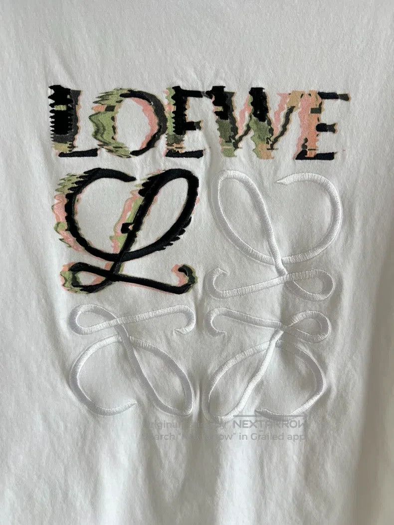 Loewe LOEWE Short-sleeve embroidered T-shirt Size XXS / US 00 / IT 34 - 2 Thumbnail