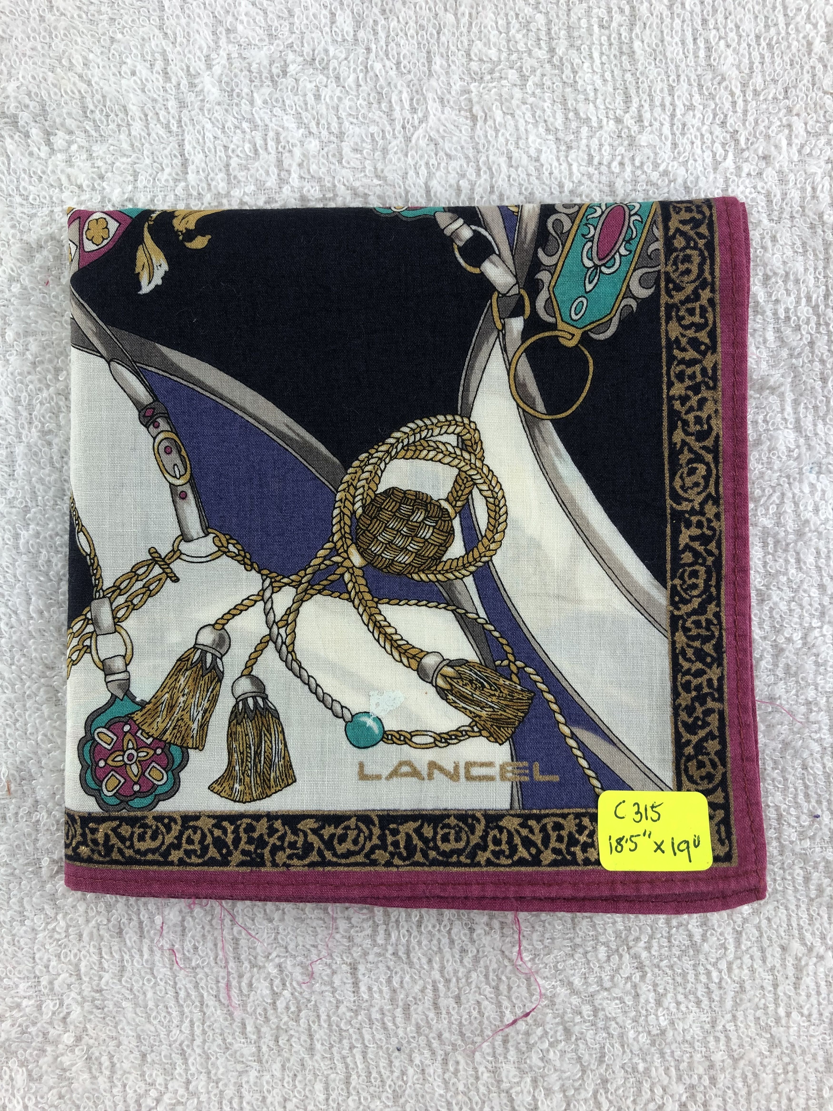 Lancel Lancel Handkerchief / Bandana / Neckerchief C315 Size ONE SIZE - 6 Thumbnail