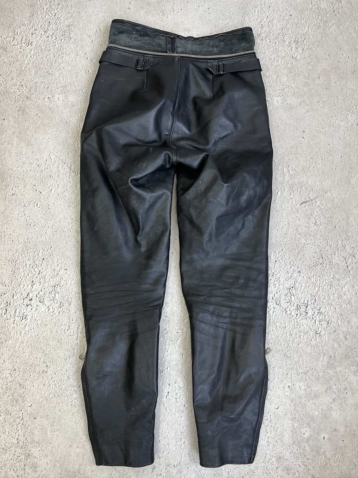 14th Addiction Avantgarde zipper moto racing leather pants balenciaga style Size US 31 - 7 Thumbnail