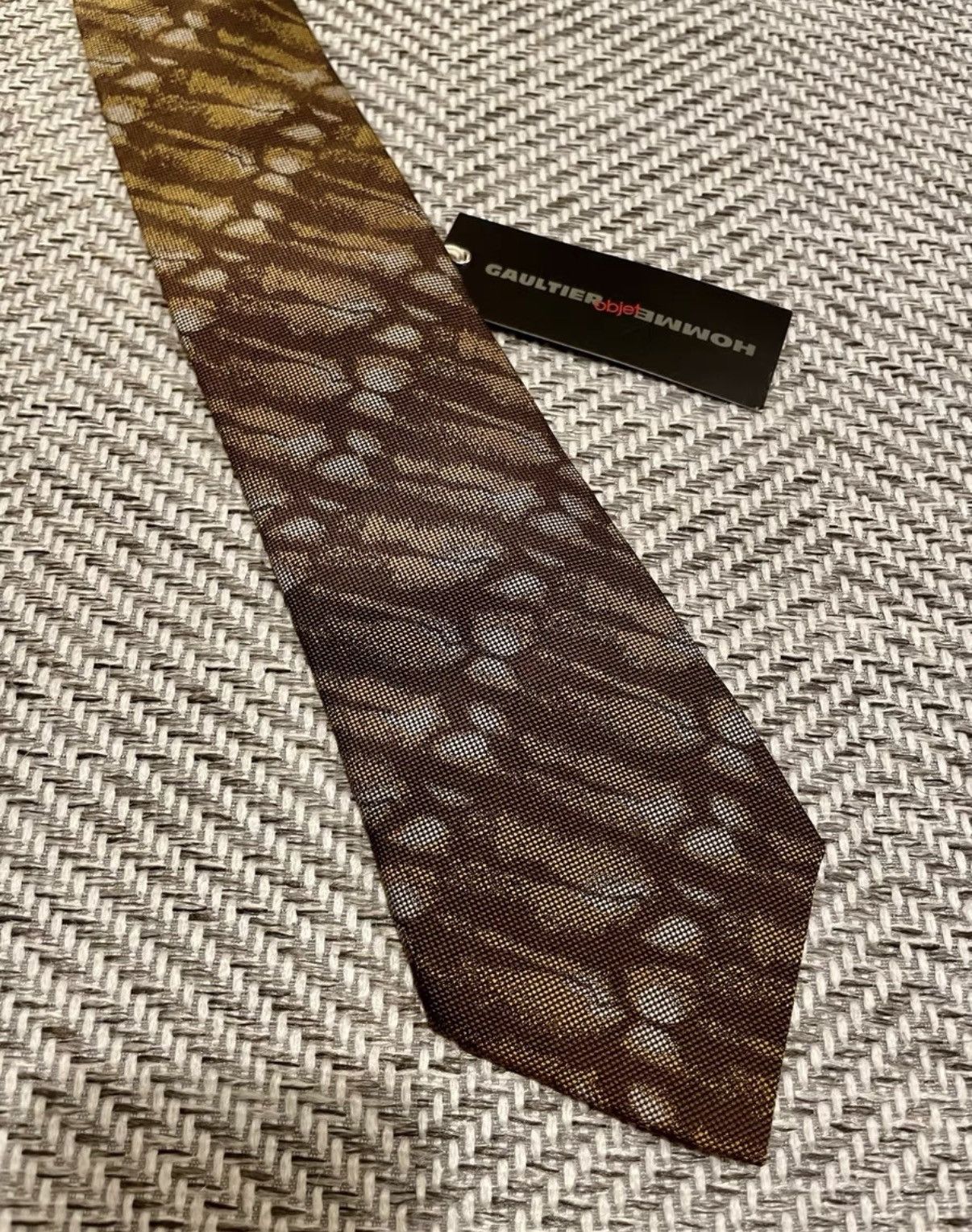 Jean Paul Gaultier Jean Paul Gaultier HOMME OBJET Skeleton Pattern Tie K24 Size ONE SIZE - 1 Thumbnail