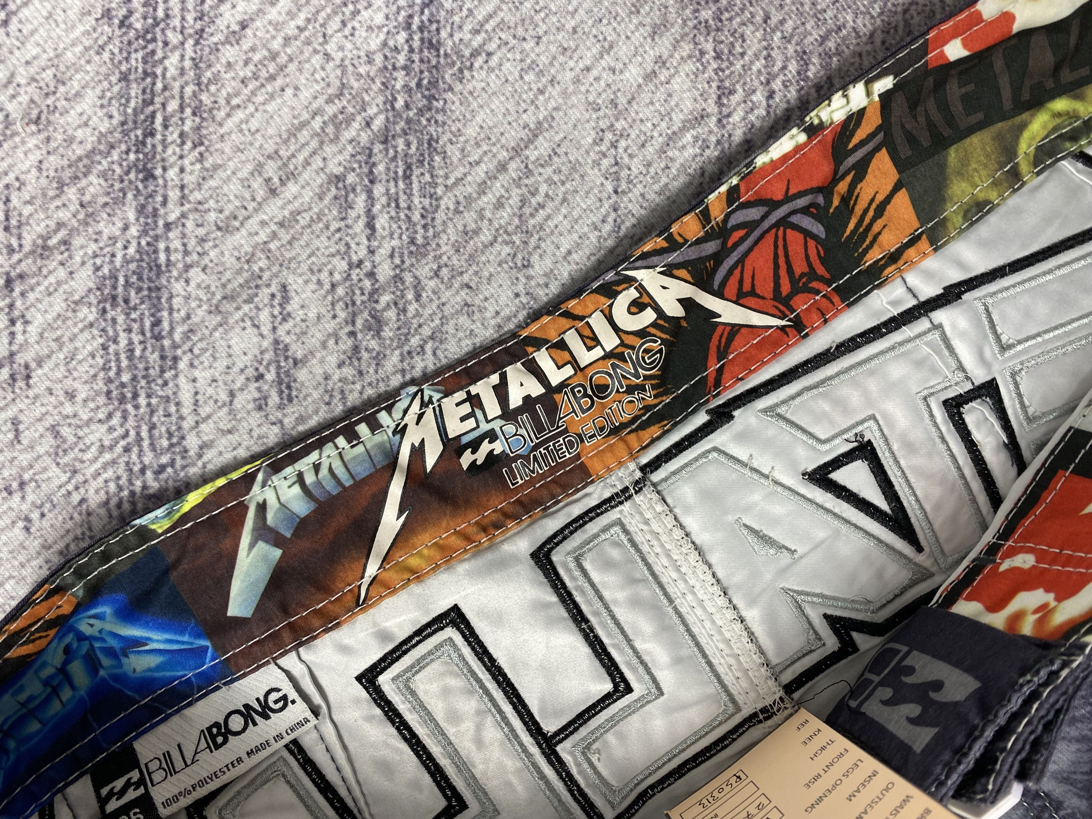 Metallica Vintage Metallica x Billabong Surf Beach Short Pants P0491 Size US 36 / EU 52 - 9 Thumbnail