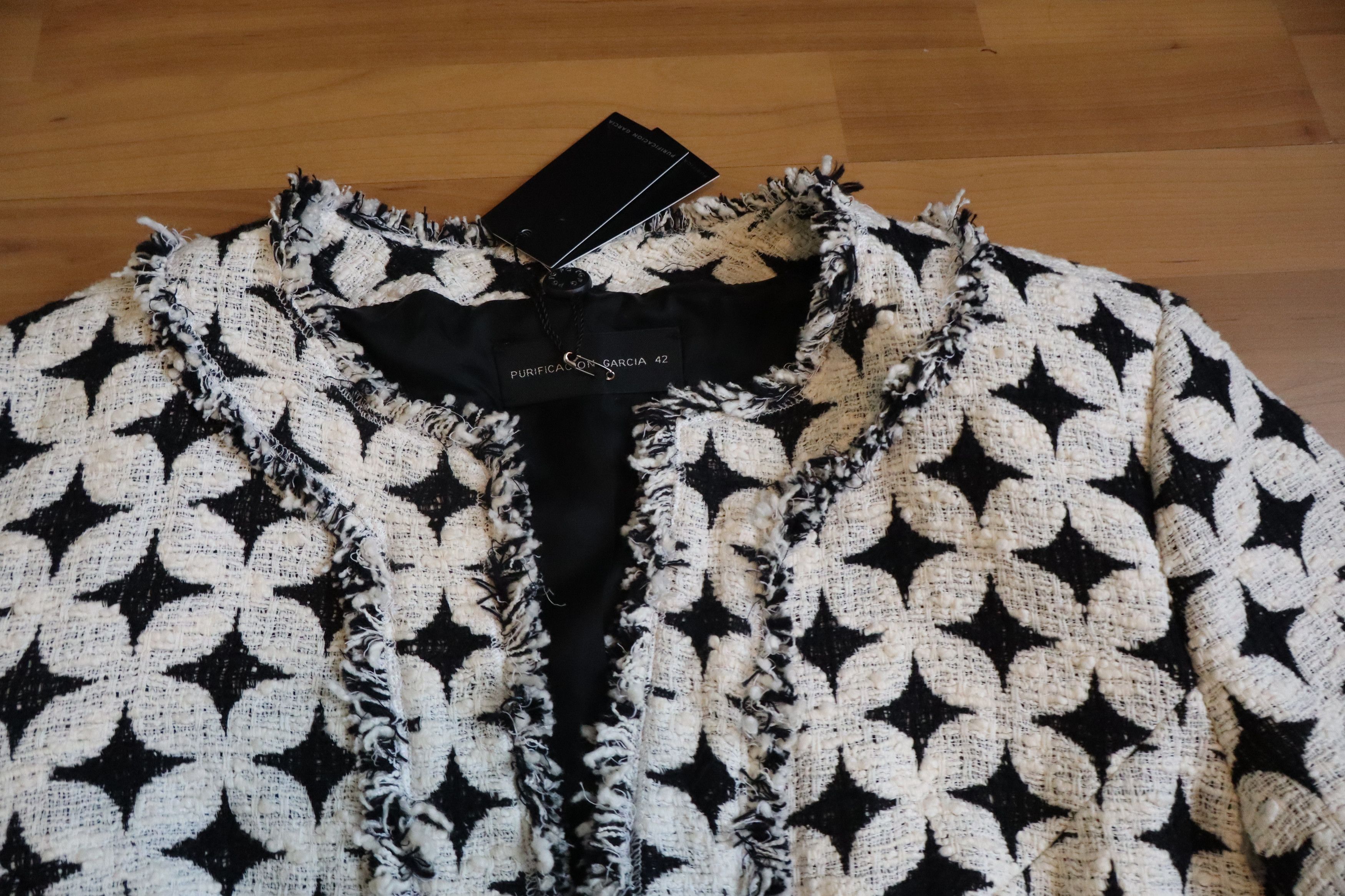 PURIFICATION GARCIA Purificacion Garcia womens jackets black white New Size M / US 6-8 / IT 42-44 - 7 Thumbnail