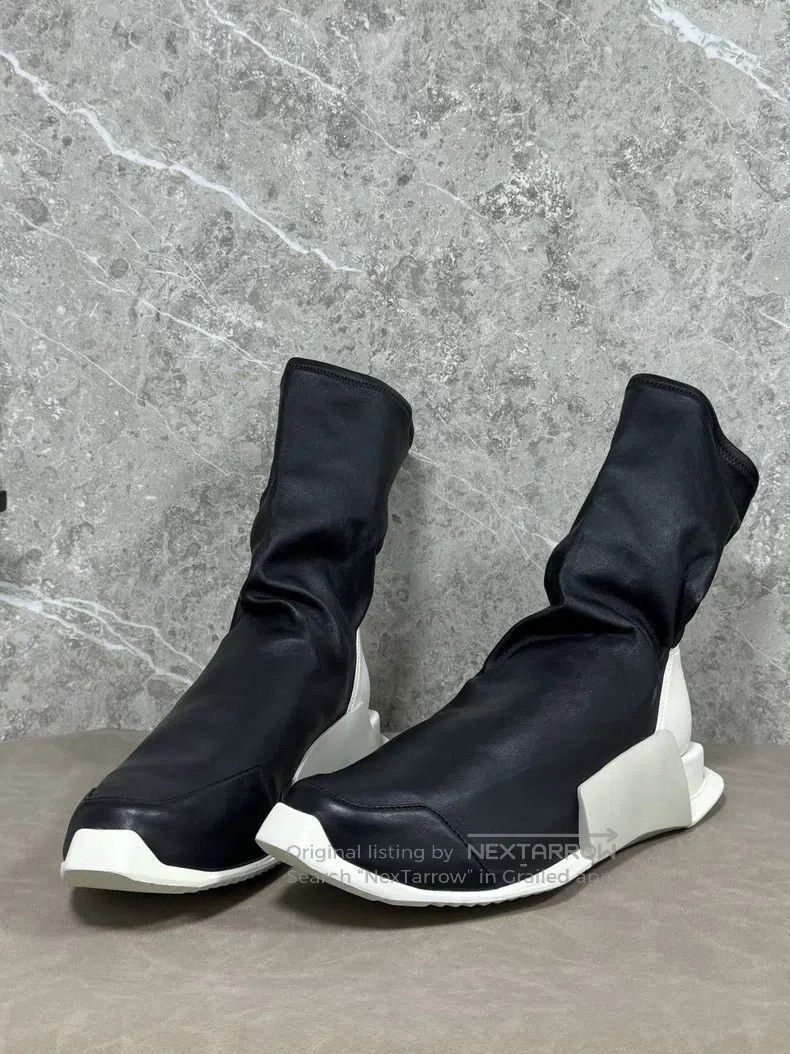 Rick Owens Rick Owens Tank-sole mid-calf boots Size US 7.5 / EU 40-41 - 1 Thumbnail