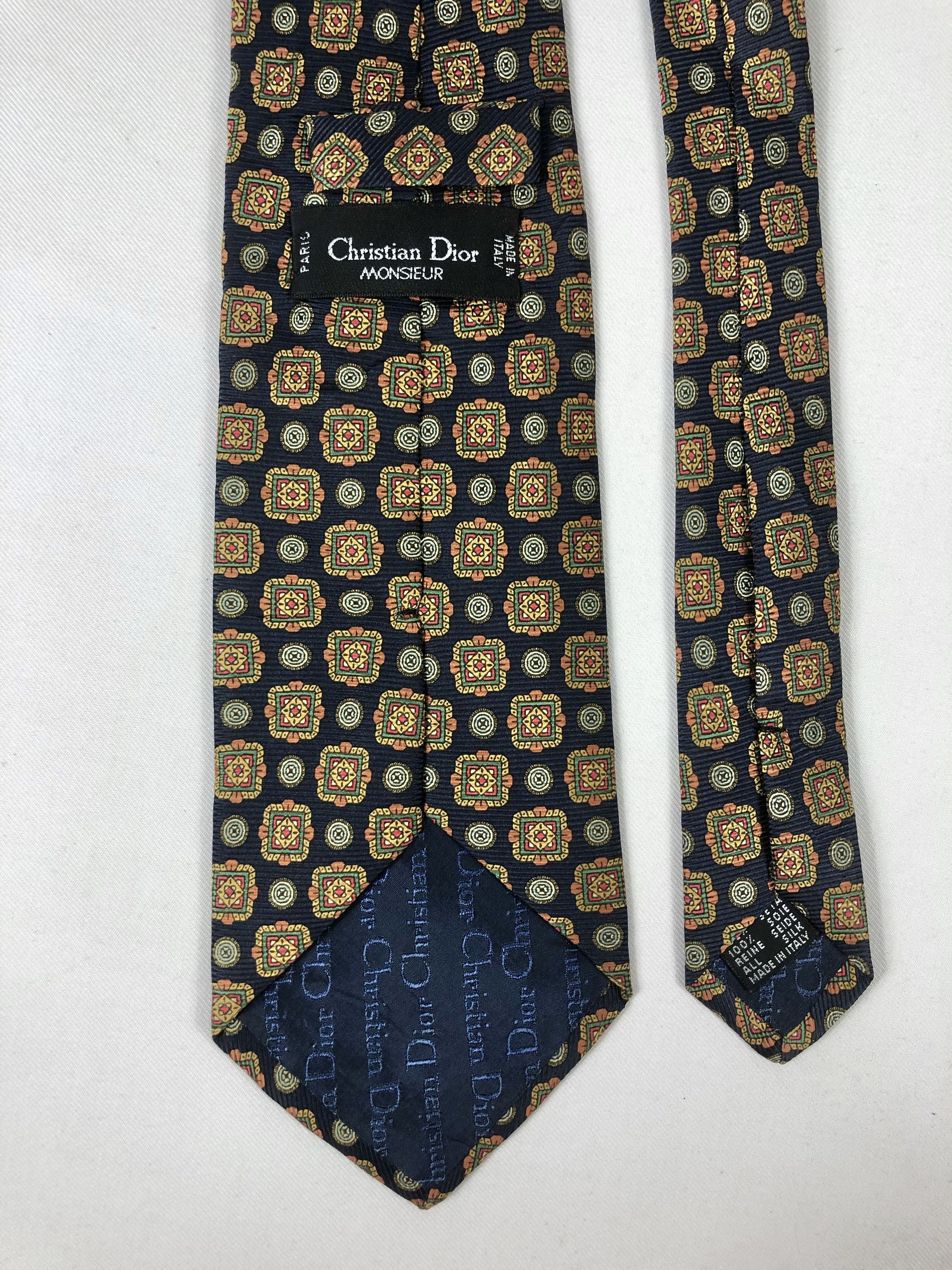 Christian Dior Monsieur Rare Vintage Christian Dior Monsieur Silk Tie Made in Italy Size ONE SIZE - 5 Thumbnail