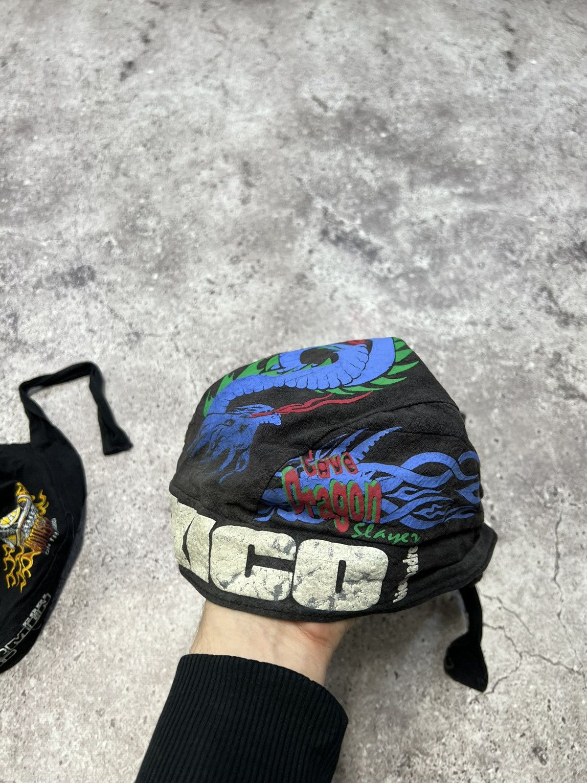 Harley Davidson Harley-Davidson Mexico X3 Biker Headwrap Bandana Cap Faded Size ONE SIZE - 3 Thumbnail