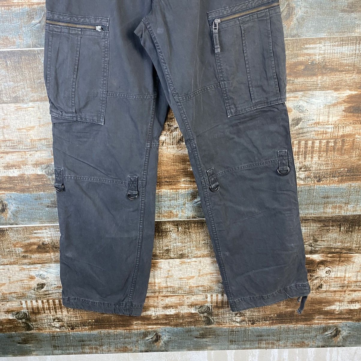 Other DL Uniqlo Black Cargo Multipocket Pants #C929 Size US 33 - 6 Thumbnail