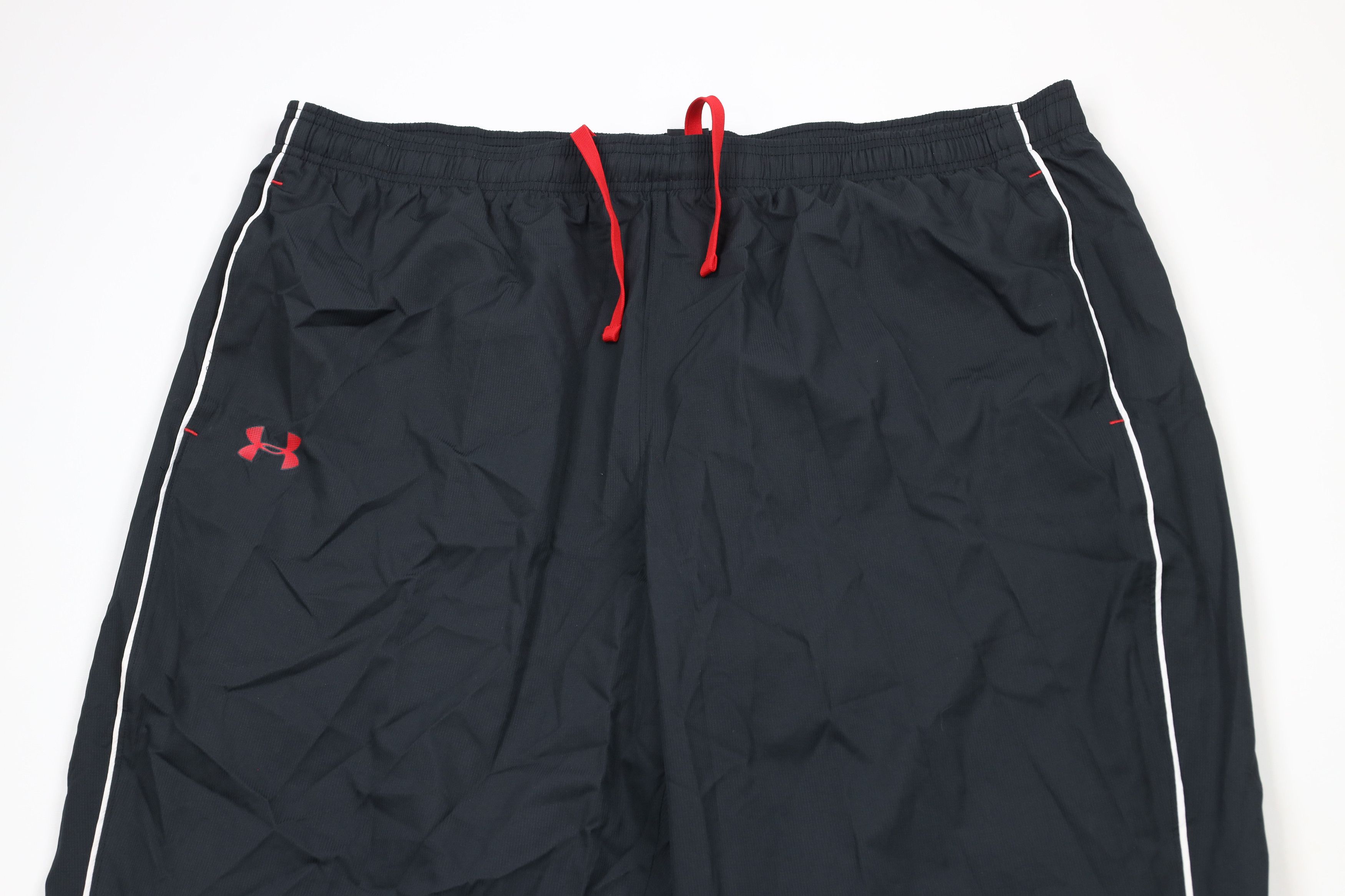 Under Armour × Vintage Under Armour Fit Lined Wide Leg Windbreaker Rain Pants Black Size US 42 / EU 58 - 2 Thumbnail
