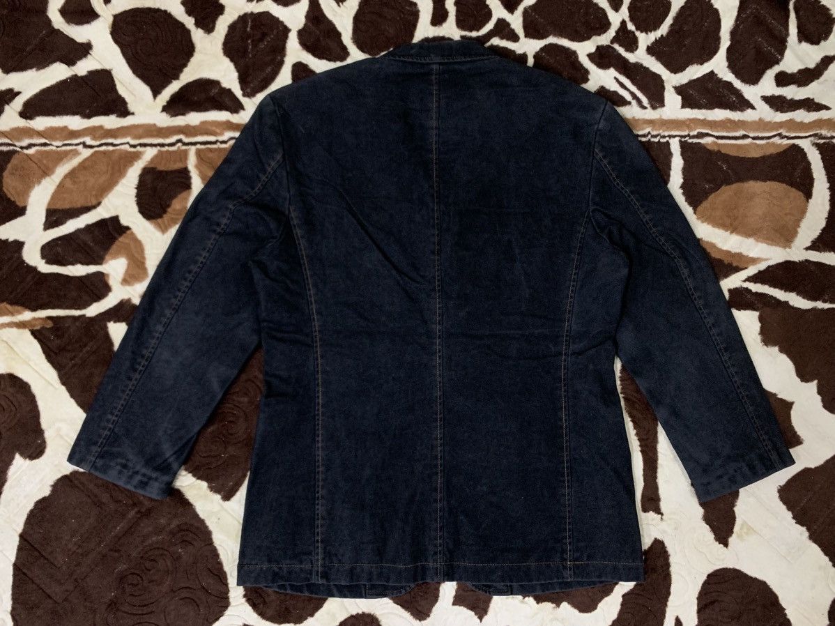 Japanese Brand LAST DROP#Emboli Denim Blazer Size 40R - 2 Thumbnail