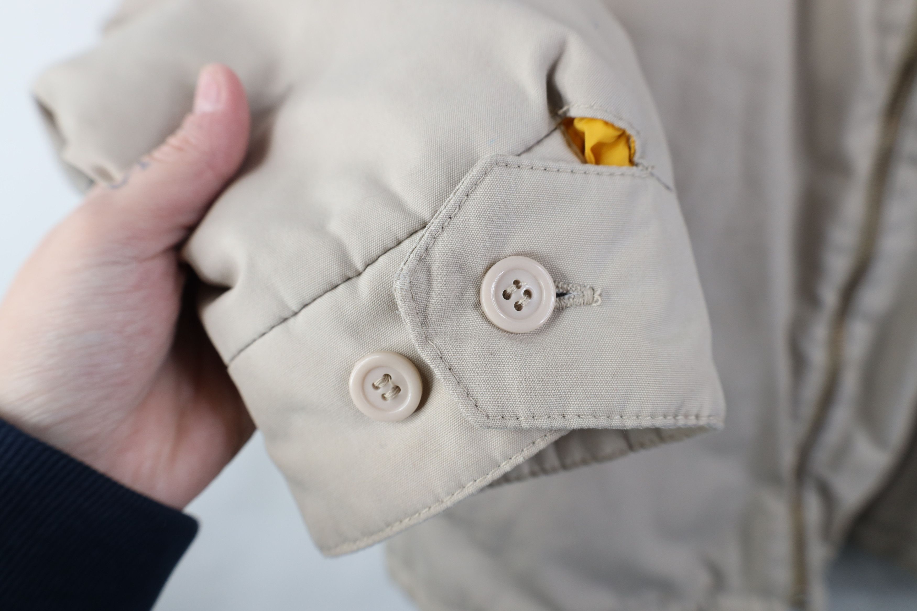 Vintage Vintage 70s Streetwear Puffer Cafe Racer Bomber Jacket Beige Size US XXL / EU 58 / 5 - 10 Thumbnail