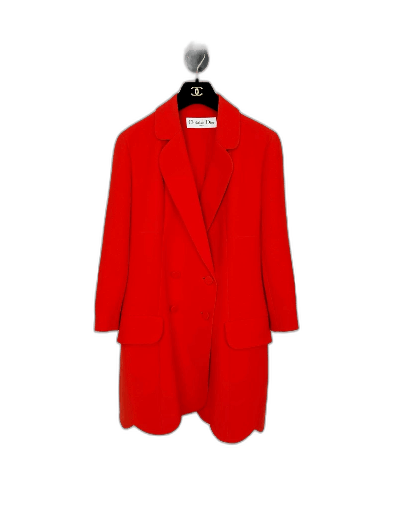 Dior Dior Wool Silk Coat Outerwear Size S / US 4 / IT 40 - 1 Thumbnail