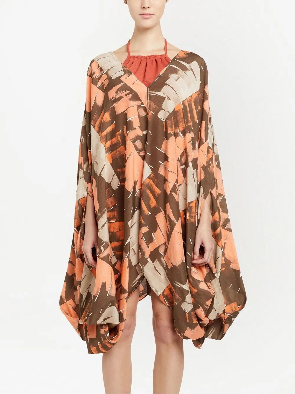 Salvatore Ferragamo o1y0326 Mini Dress in Multicolor Size S / US 4 / IT 40 - 3 Thumbnail