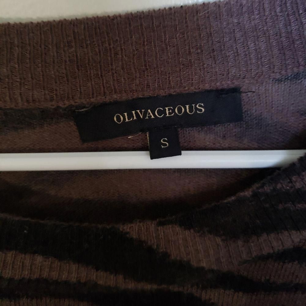 Designer CT1044a Olivaceous Brown & Black long sleeve sweater. S Size S / US 4 / IT 40 - 2 Thumbnail
