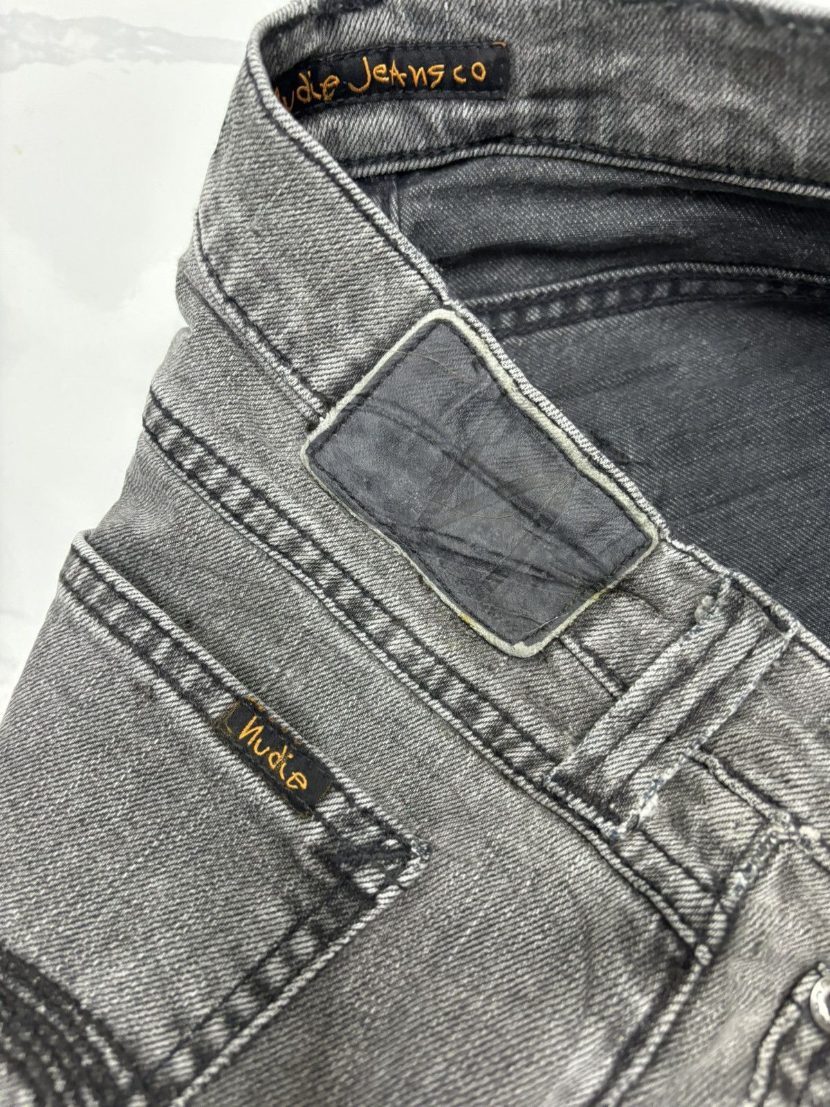Nudie Jeans NUDIE JEANS BOOTCUT FOGGY BLACK FLARE DENIM Size 32" / US 10 / IT 46 - 10 Thumbnail