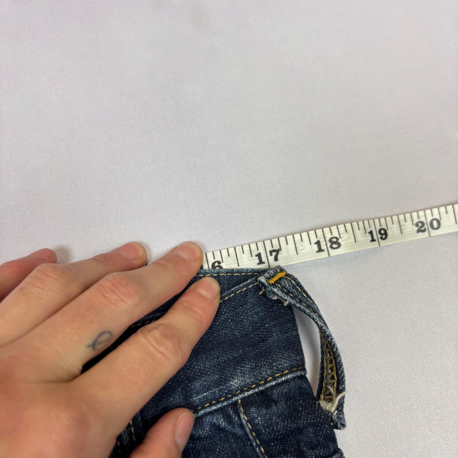 G-Star G Star Raw S.C. A Crotch Mix Patch Straight Jeans 33x31.5 Size US 33 - 5 Thumbnail