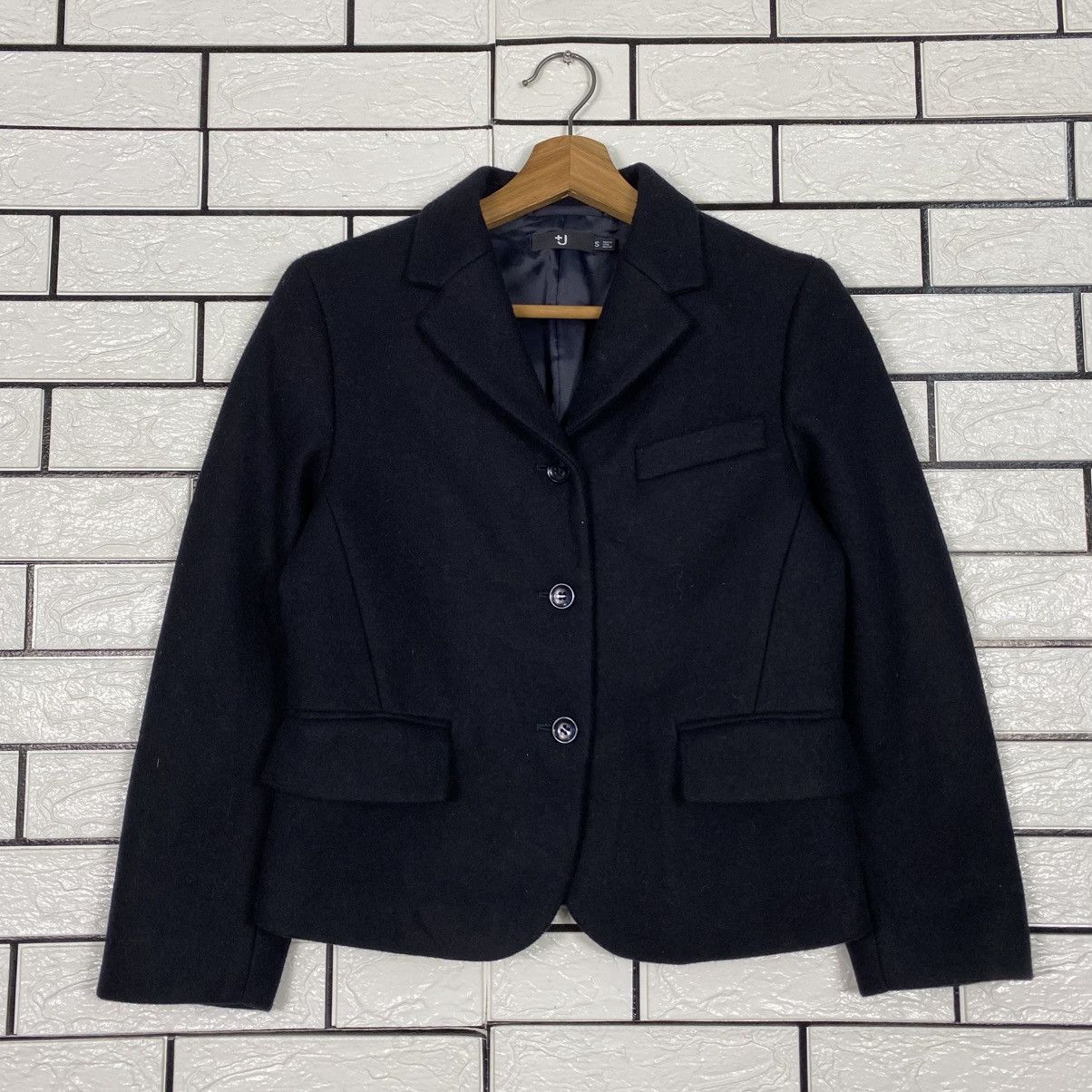 Japanese Brand 📌Cropped Jacket Wool J+ Jill Sander Size S / US 4 / IT 40 - 2 Thumbnail