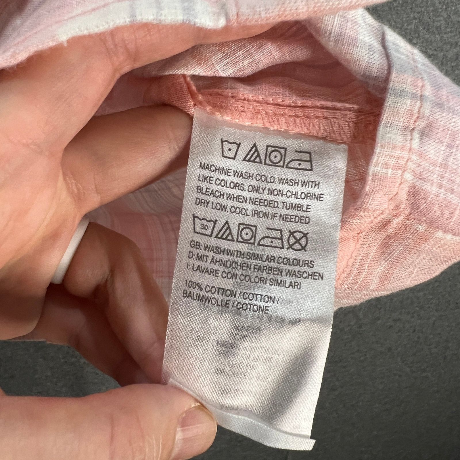 Other Candace Cameron Bure Plaid Y-Neck Shirt Rose Quartz, X-Small Size XS / US 0-2 / IT 36-38 - 8 Thumbnail