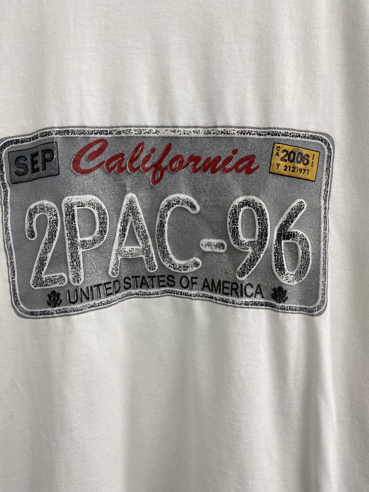 Rap Tees 🇺🇸 Vintage Tupac 96 Shakur T-Shirt Rare Retro Size US L / EU 52-54 / 3 - 4 Thumbnail