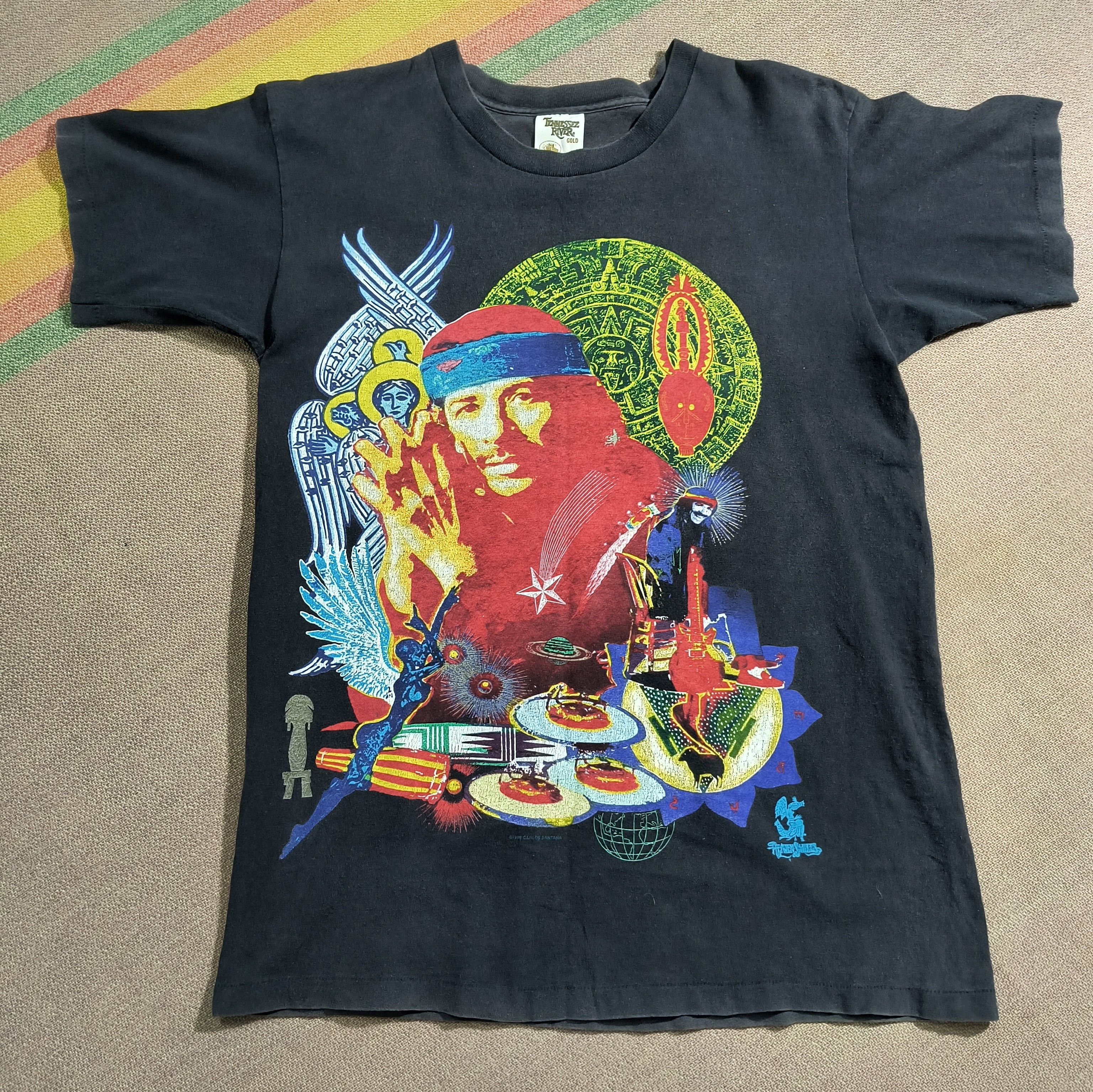 Band Tees Vintage Carlos Santana heaven smiles 1995 tee Size US L / EU 52-54 / 3 - 2 Thumbnail