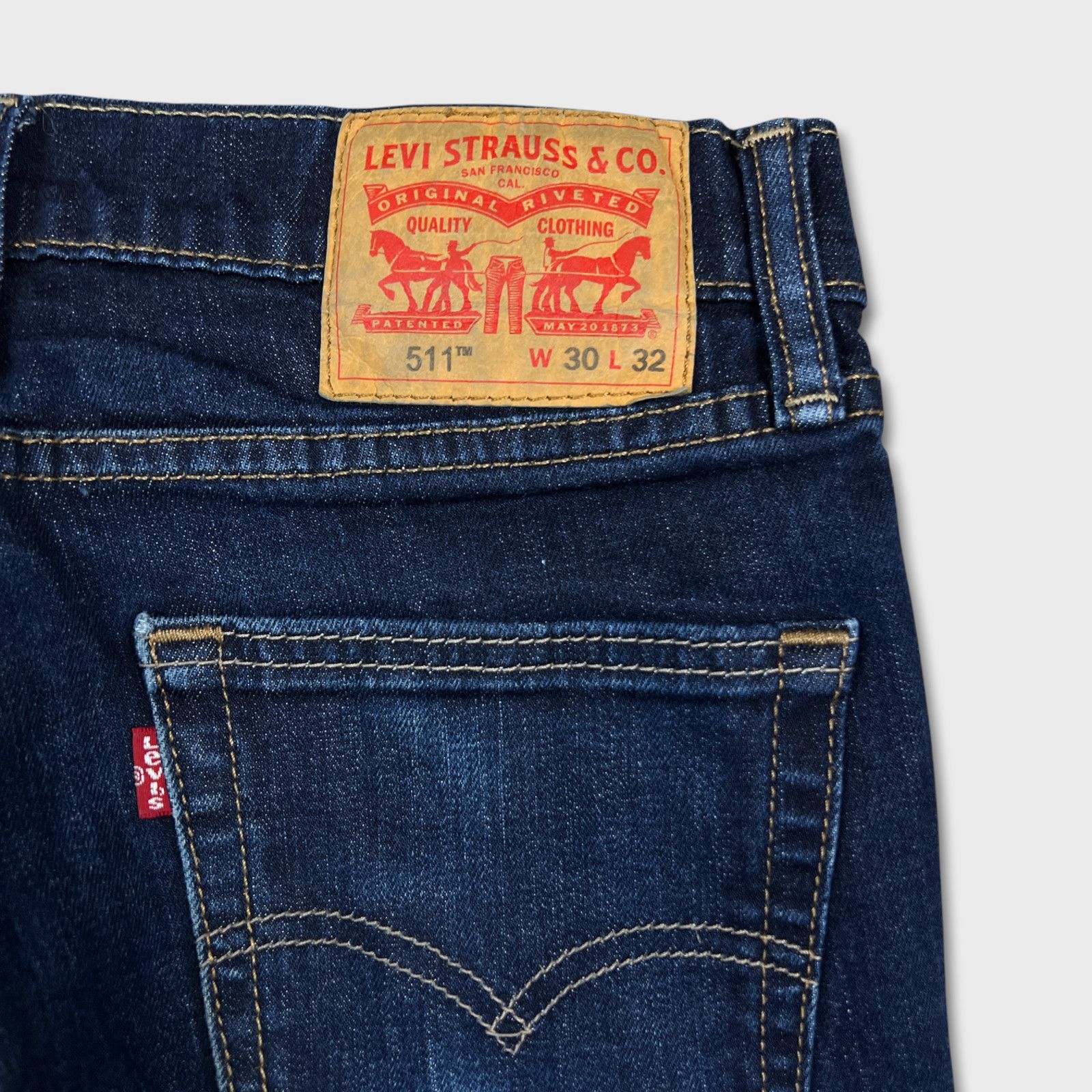 Levi's × Vintage Levi's 511 Jeans 30x32 Slim Fit Faded American Denim Pants Size US 31 - 7 Thumbnail
