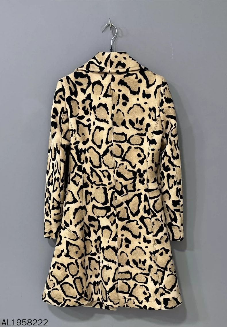 Gucci Midlength Leopard Print Coat-2506 Size S / US 4 / IT 40 - 3 Thumbnail
