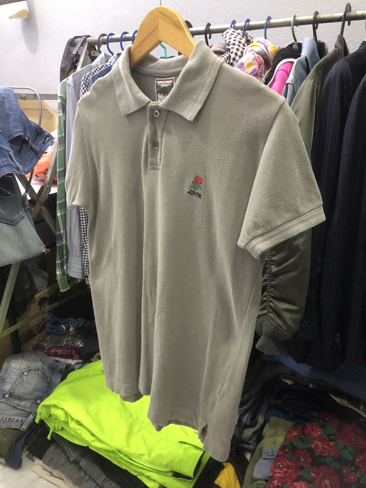 45rpm × Designer × Japanese Brand 45rpm rose embroidery ringer polo shirt Size US S / EU 44-46 / 1 - 2 Thumbnail