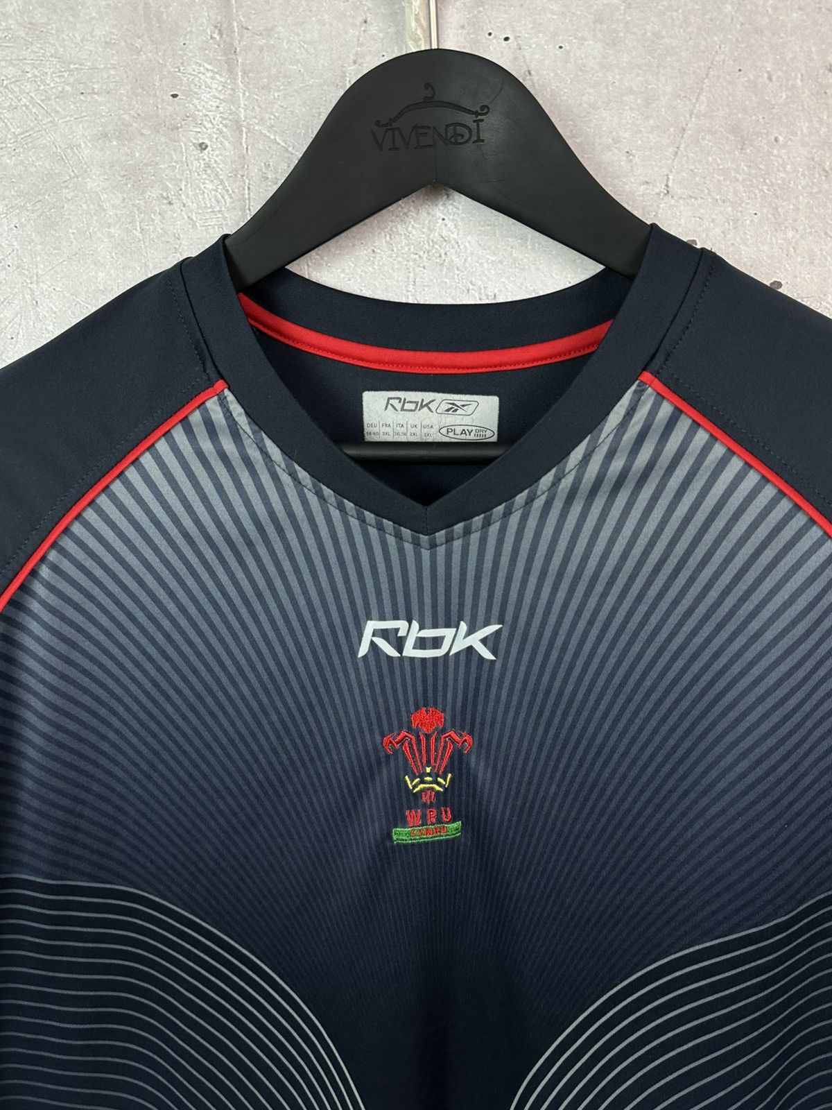 Reebok Vintage Reebok Brains WRU Striped Black Men’s Jersey Shirt Size US XL / EU 56 / 4 - 4 Thumbnail