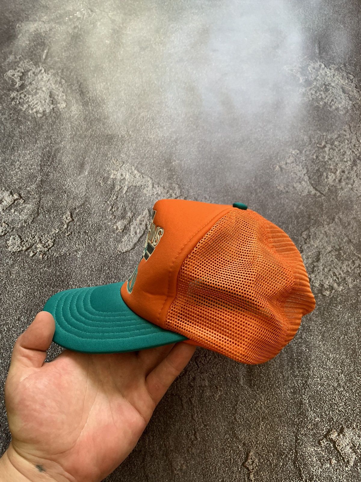 NFL × Vintage VTG 80’s Miami Dolphins EuroCap 1980 Trucker Hat/Cap Size ONE SIZE - 4 Thumbnail