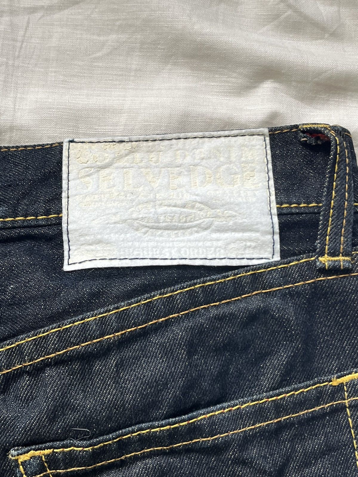 If Six Was Nine × Japanese Brand Selvedge Co & Lu Denim Jeans Motor Racing Spellout Size US 30 / EU 46 - 13 Thumbnail
