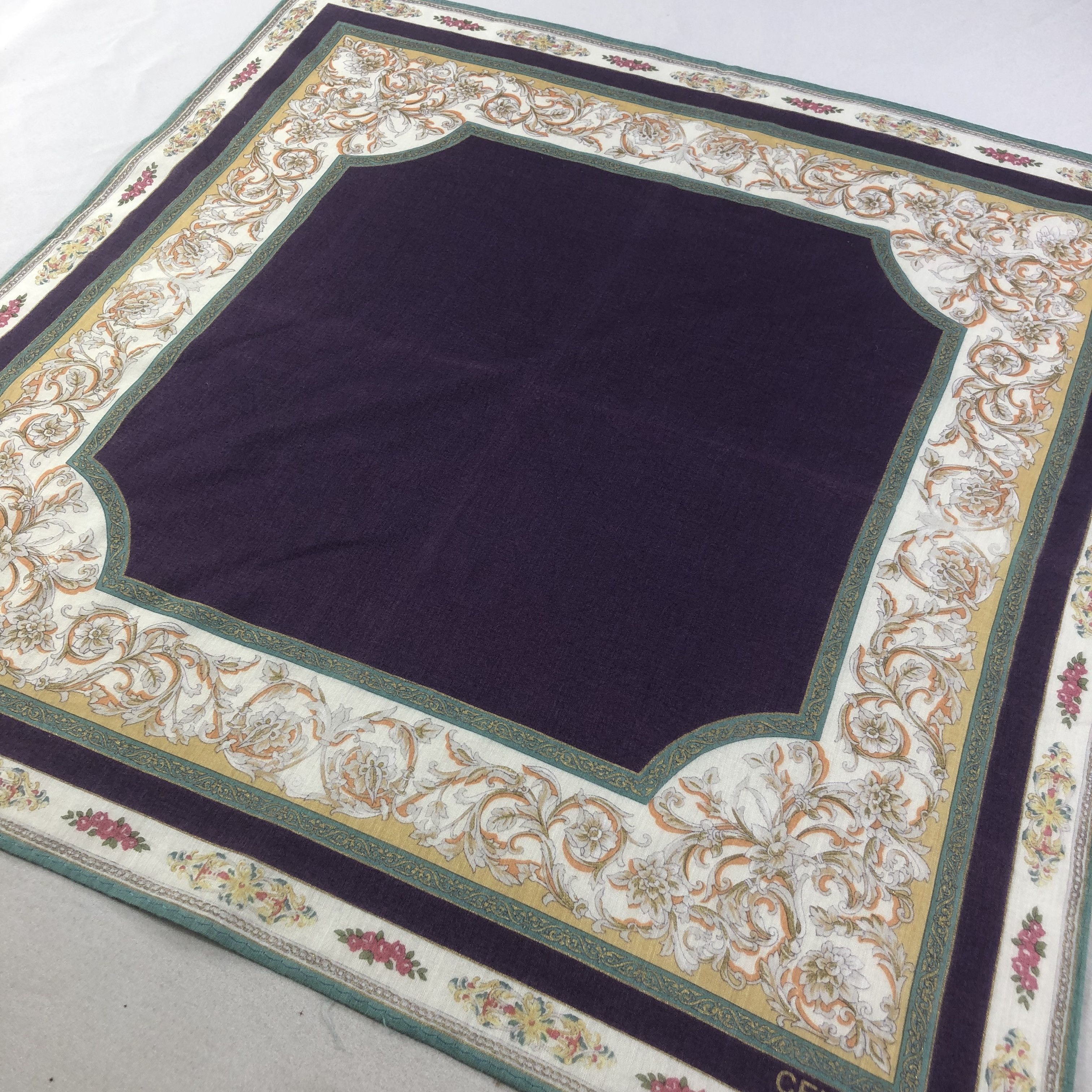 Japanese Brand Celine Baroque Handkerchief Neckerchief Bandana H2302 Size ONE SIZE - 3 Thumbnail