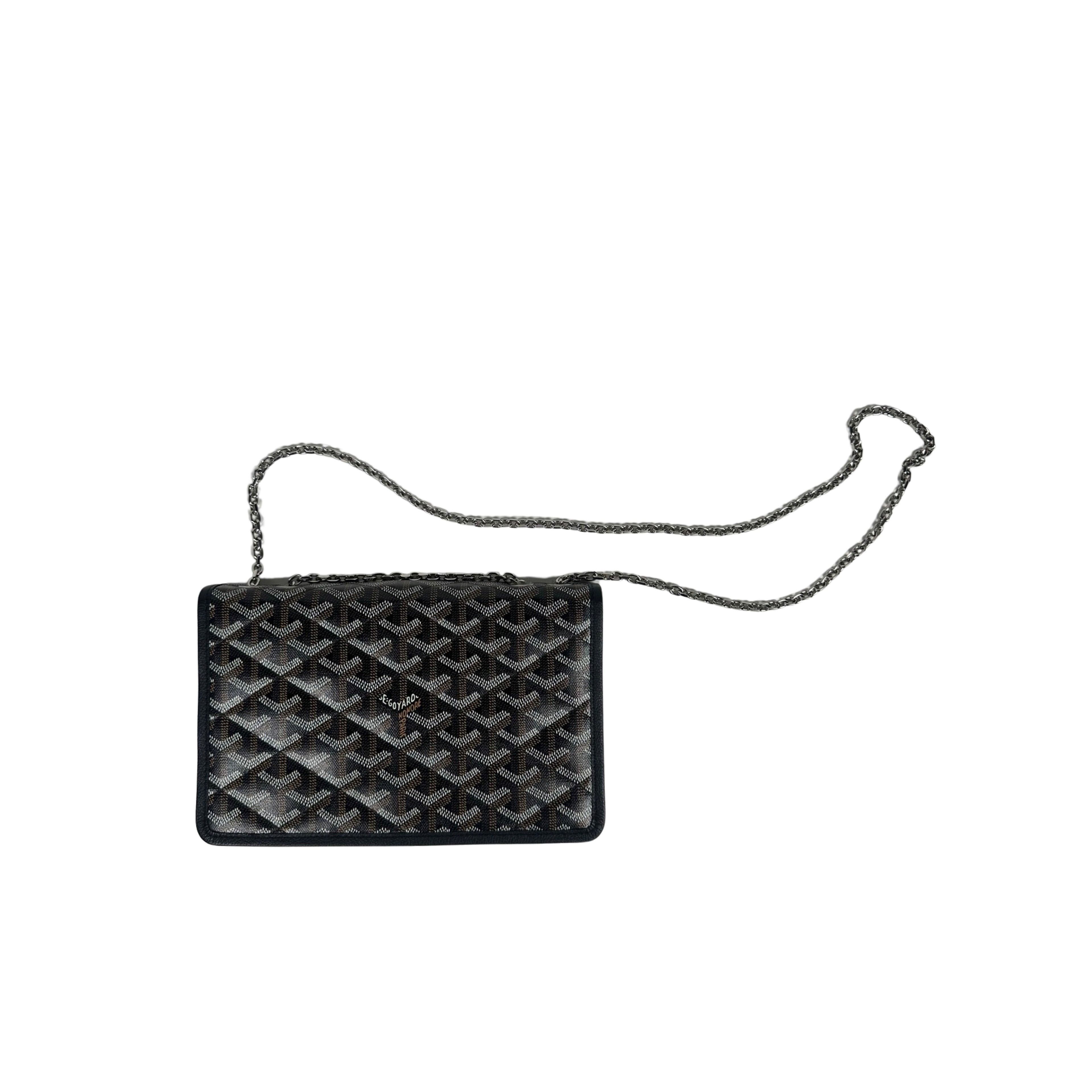 Goyard Alexandre III Bag Black Goyardine