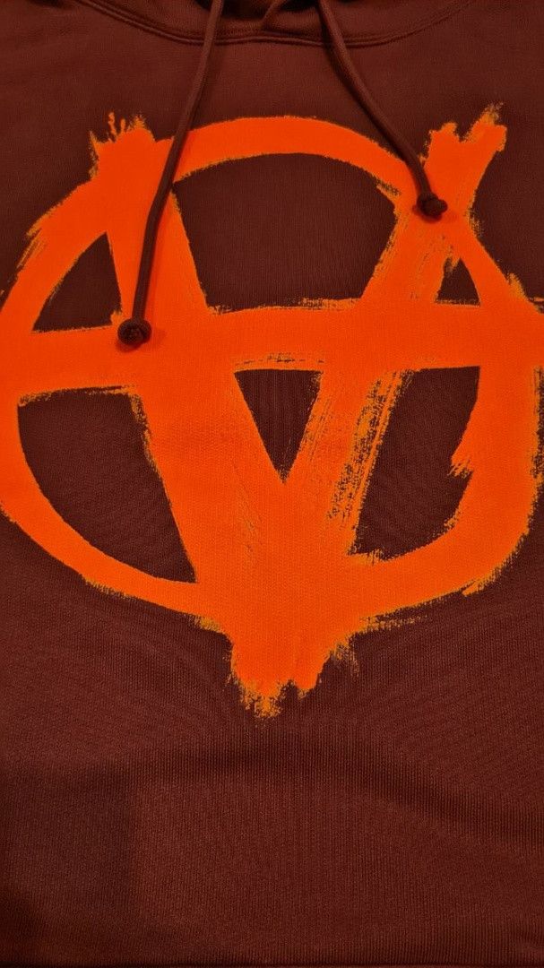Vetements Vetements Anarchy Burgundy Oversize Hoodie Size US M / EU 48-50 / 2 - 4 Thumbnail